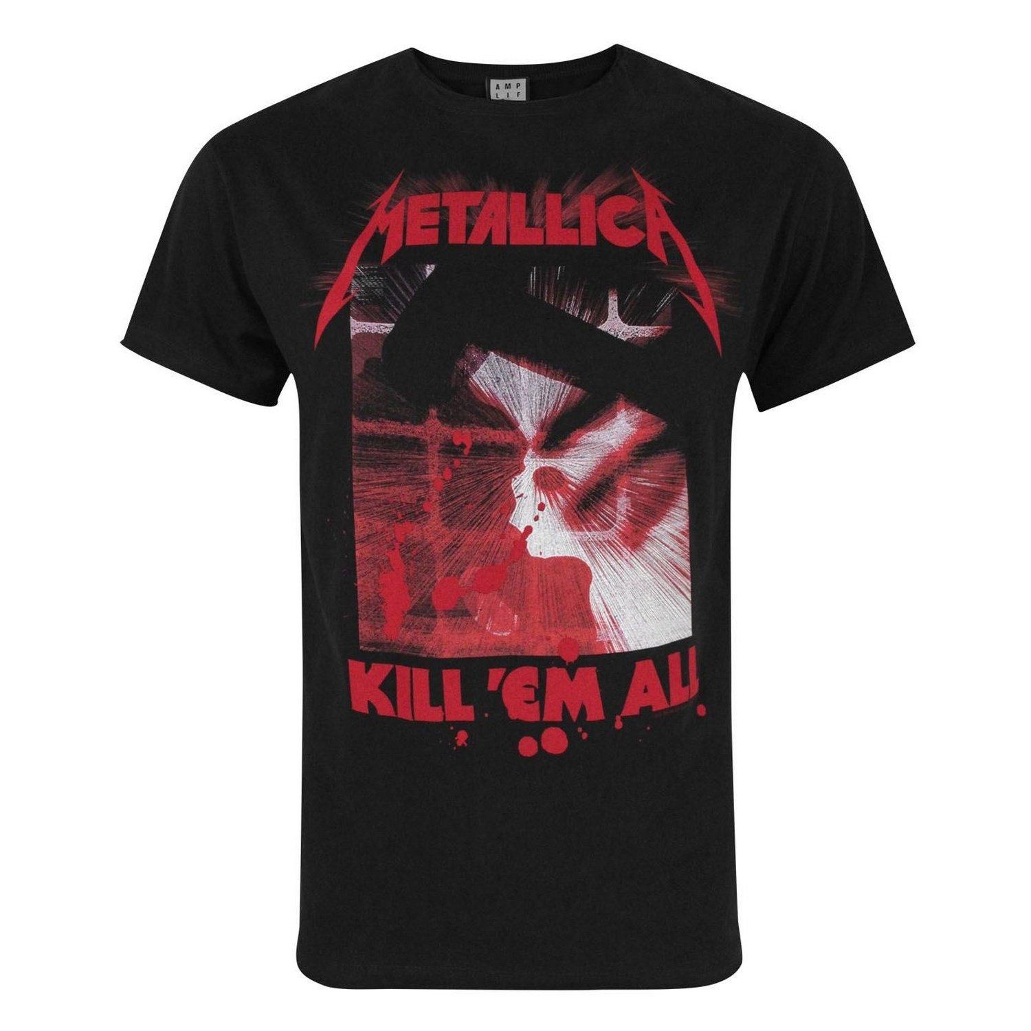 Metallica Kill 'em All Tshirt Herren Schwarz S von Amplified