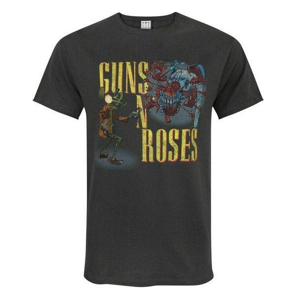 Offizielles Guns N Roses Appetite Attack Tshirt Herren Charcoal Black S von Amplified