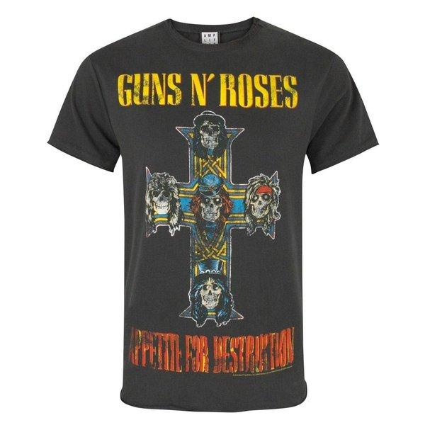 Offizielles Guns N Roses Appetite For Destruction Tshirt Herren Charcoal Black M von Amplified