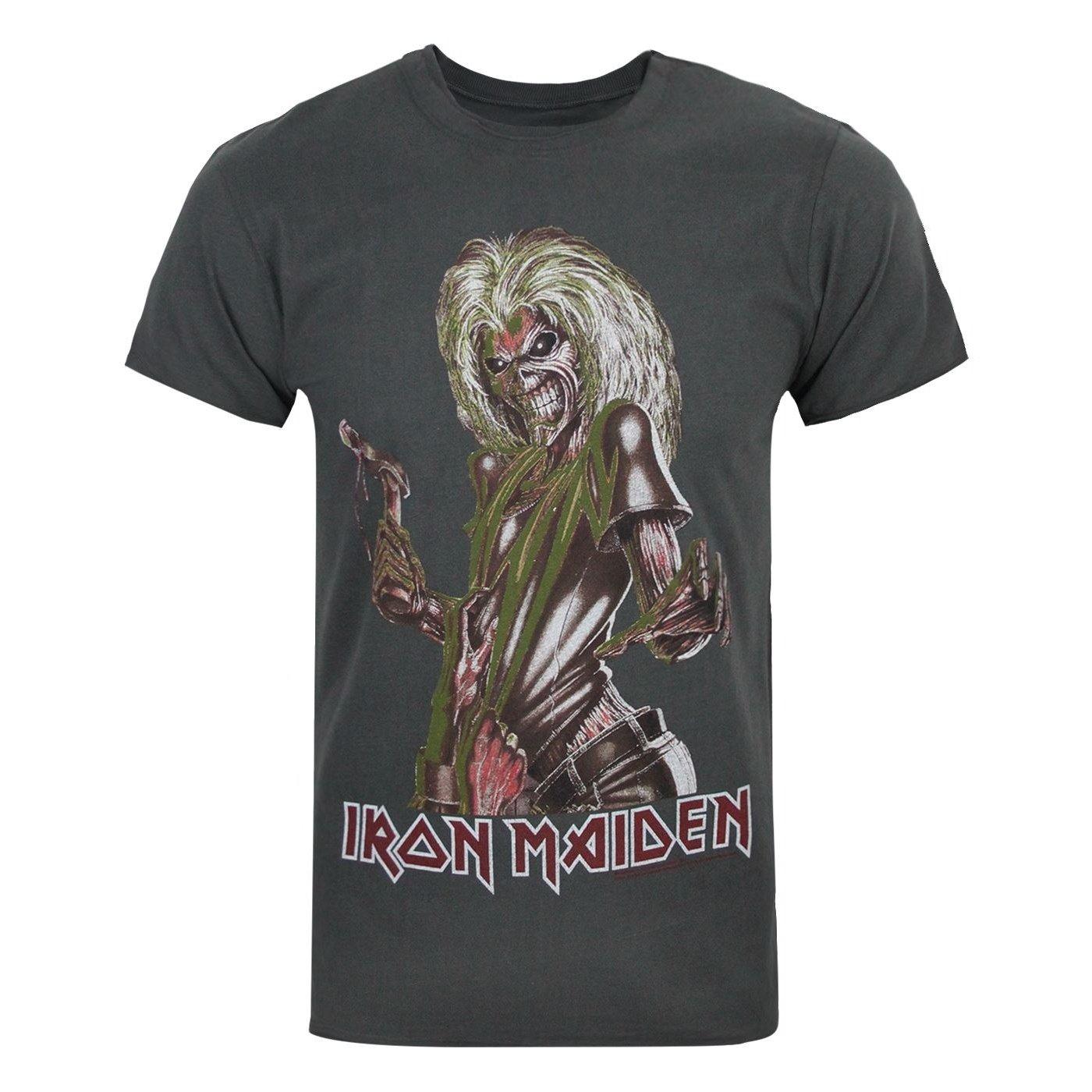 Offizielles Iron Maiden Killers Tshirt Herren Charcoal Black S von Amplified