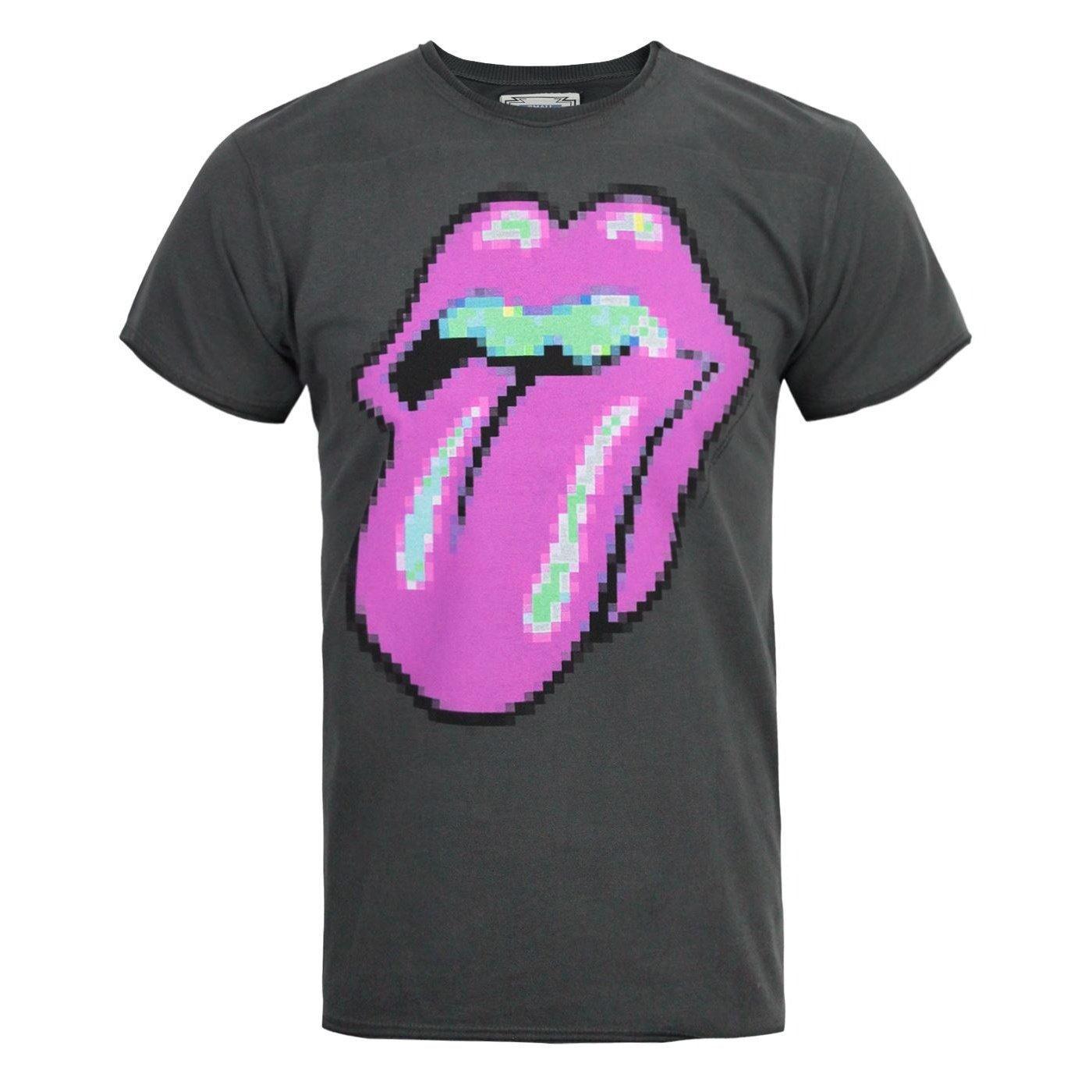 Rolling Stones Tshirt Herren Charcoal Black M von Amplified