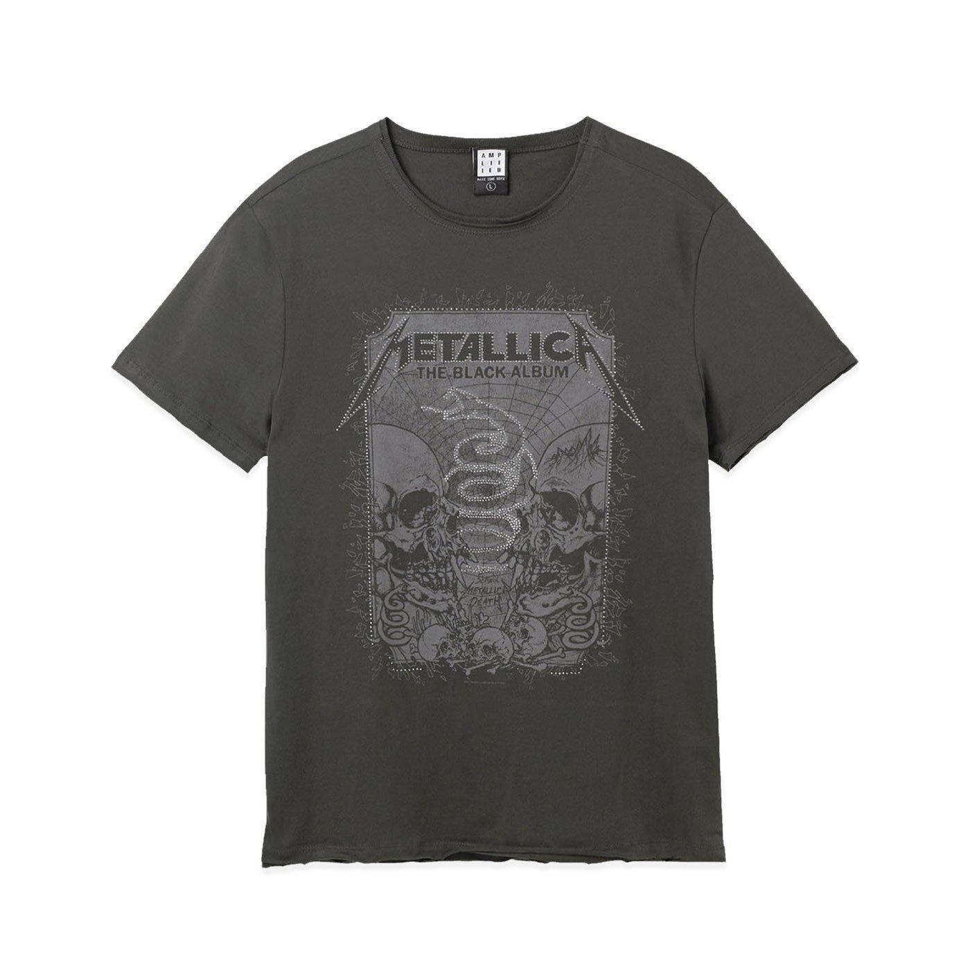 "the Black Album" Tshirt Herren Charcoal Black L von Amplified