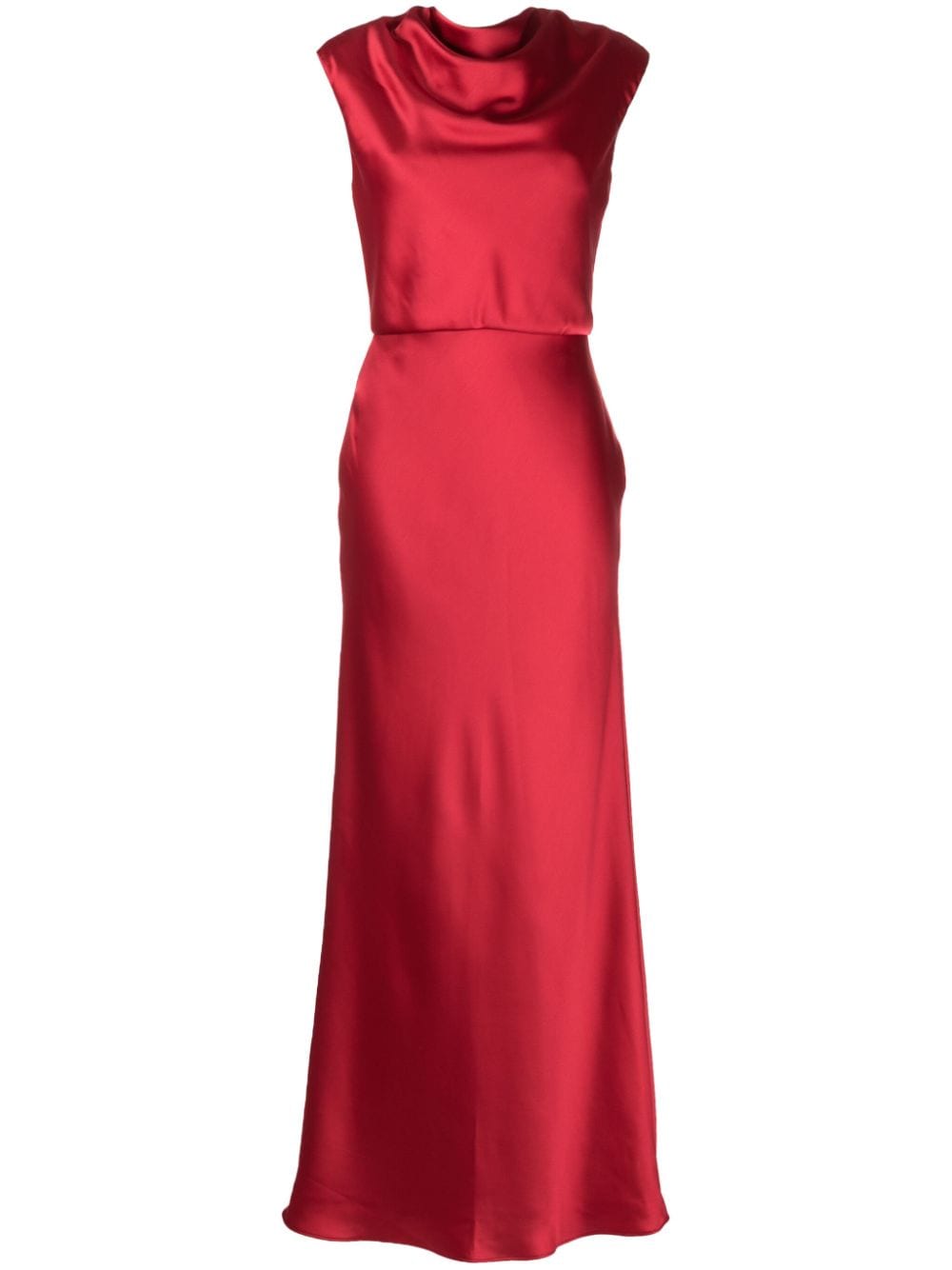 Amsale cowl-neck sleeveless maxi dress - Red von Amsale