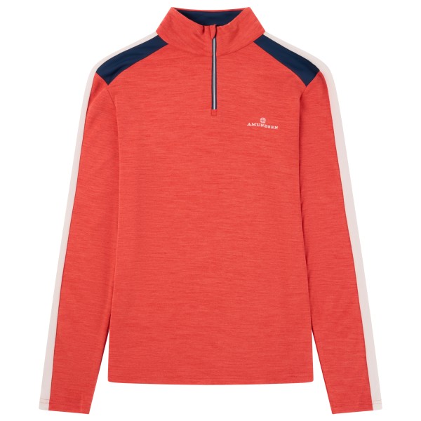 Amundsen Sports - 5Mila Half Zip - Merinojacke Gr L;M;S;XL;XXL blau;rot;weiß von Amundsen Sports
