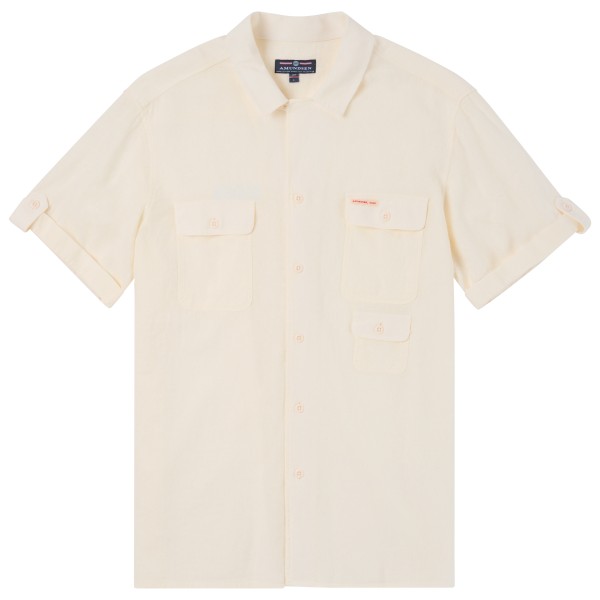 Amundsen Sports - Traveller's Linen S/S - Hemd Gr M beige/weiß von Amundsen Sports