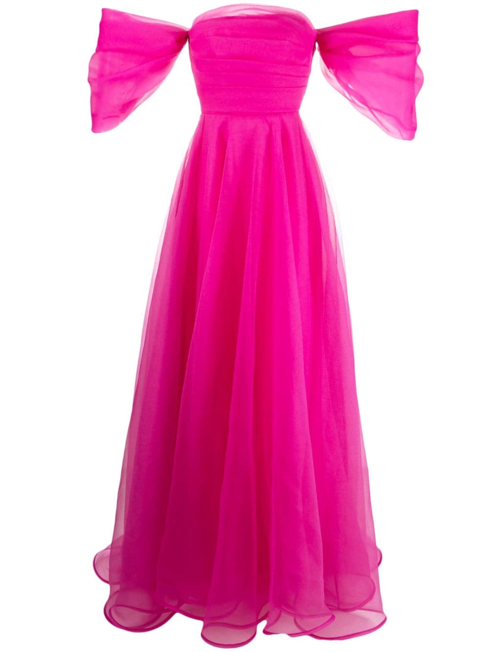 Ana Radu corset-style organza maxi dress - Pink von Ana Radu