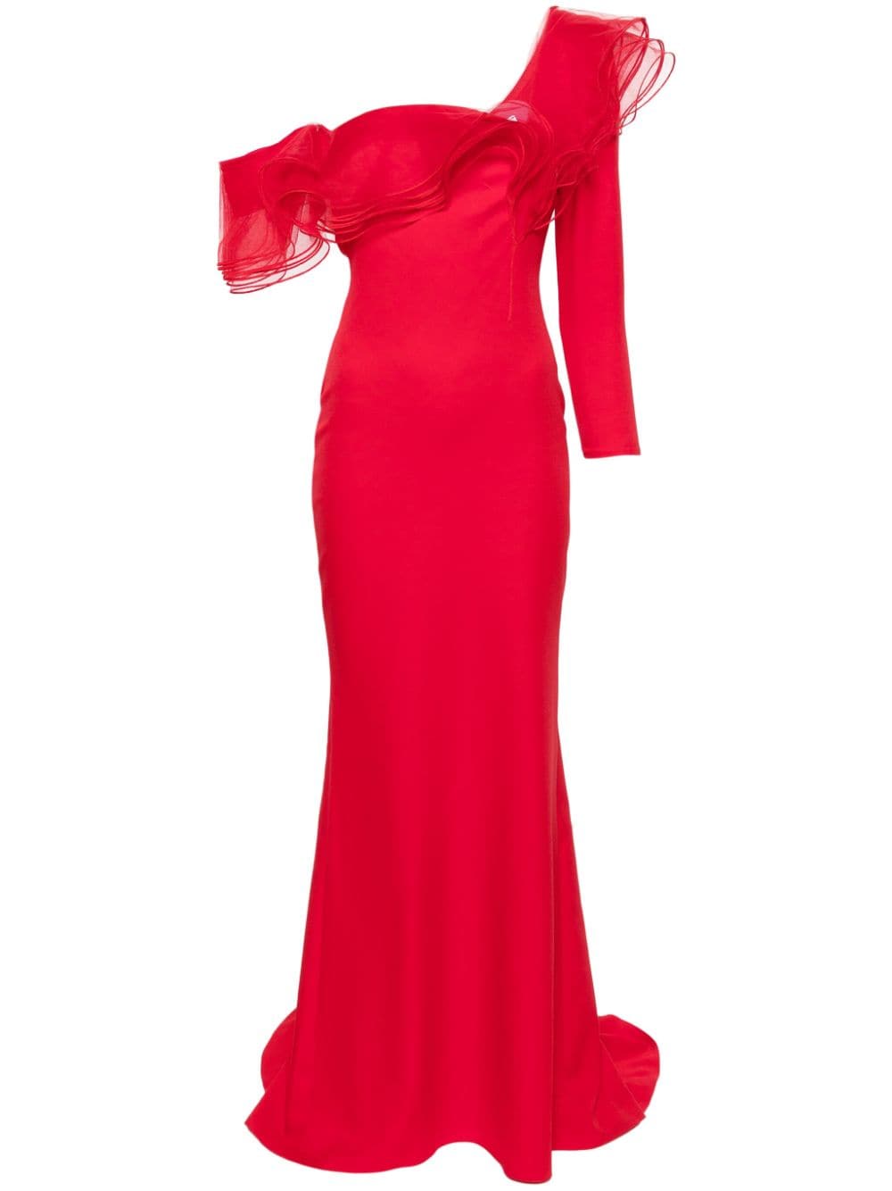 Ana Radu ruffled off-shoulder gown - Red von Ana Radu