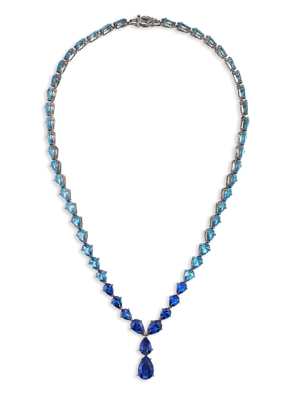 Anabela Chan 18kt black gold Nova multi-stone necklace - Blue von Anabela Chan