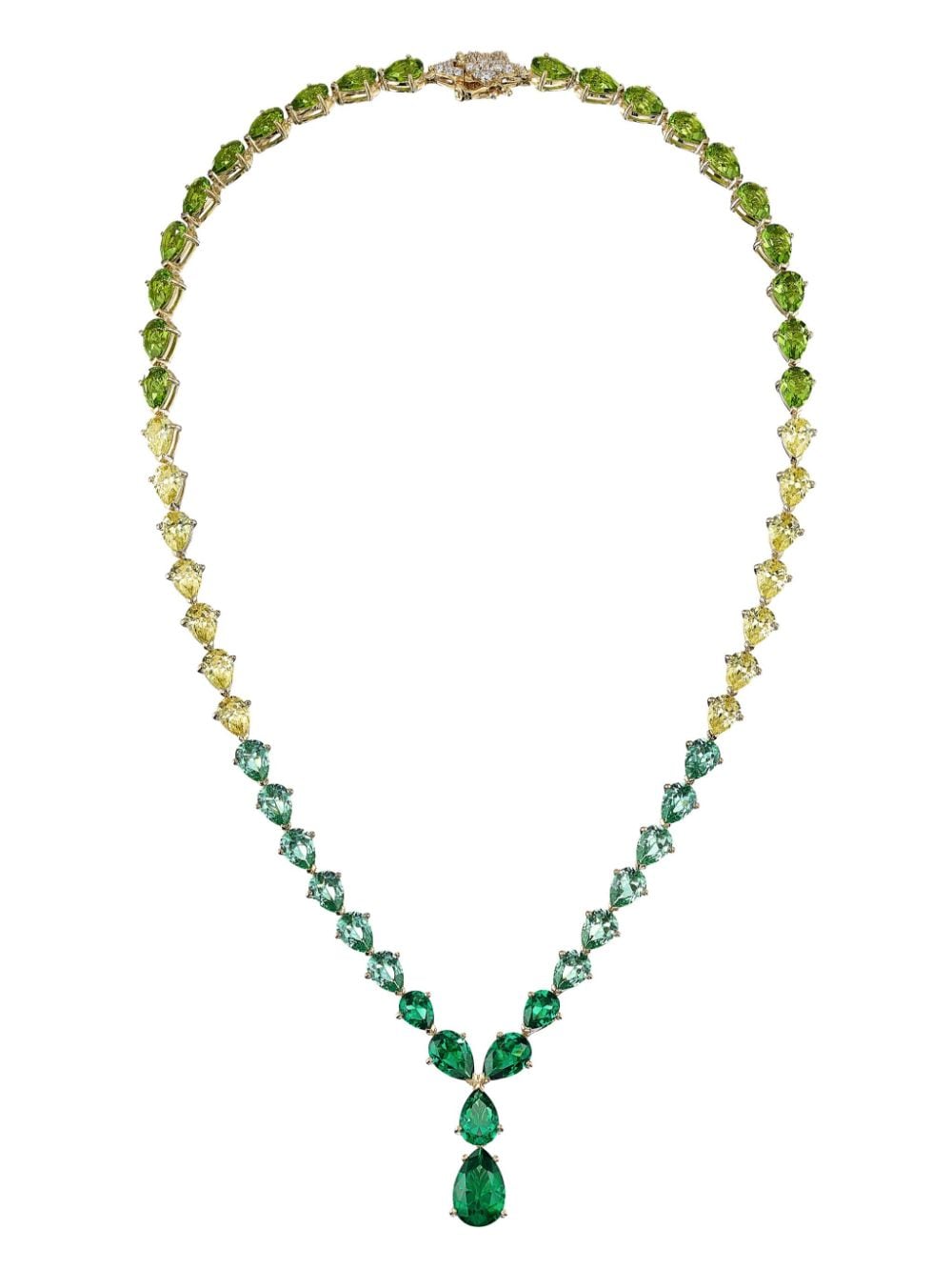 Anabela Chan 18kt gold vermeil Emerald Nova gemstone necklace - Green von Anabela Chan