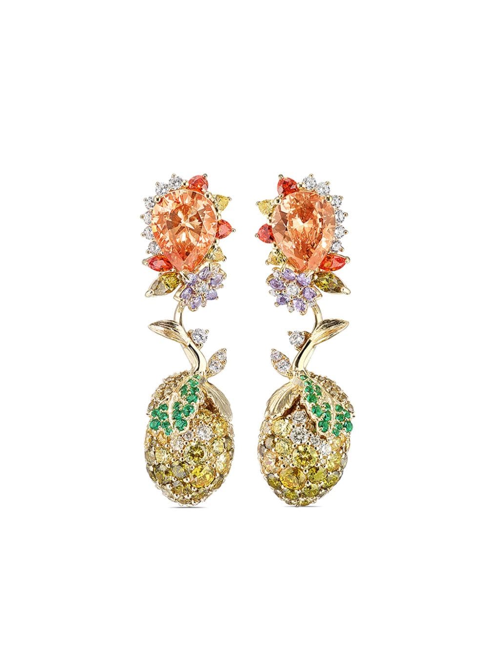 Anabela Chan 18kt yellow gold vermeil Lemon multi-stone earrings von Anabela Chan