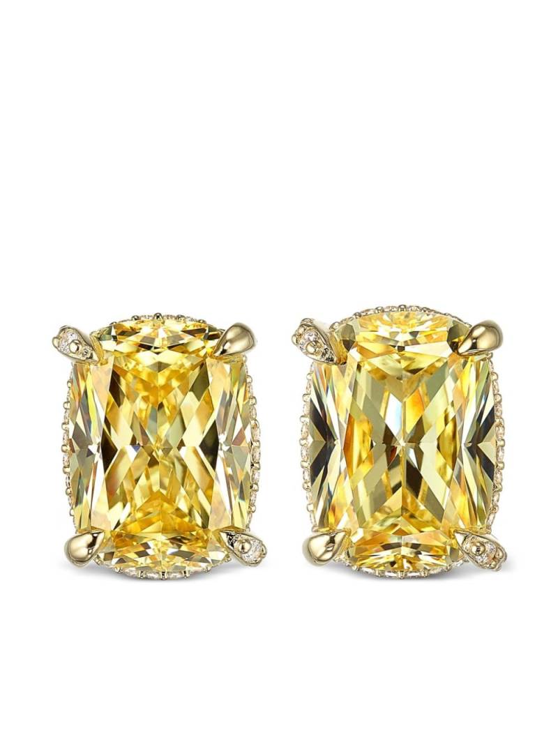 Anabela Chan 18kt yellow gold vermeil Wing diamond earrings von Anabela Chan