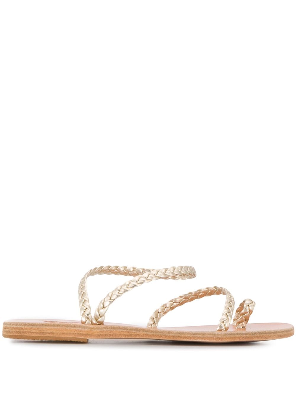 Ancient Greek Sandals Eleftheria braided sandals - Gold von Ancient Greek Sandals