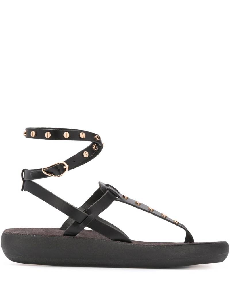 Ancient Greek Sandals Estianails studded sandals - Black von Ancient Greek Sandals