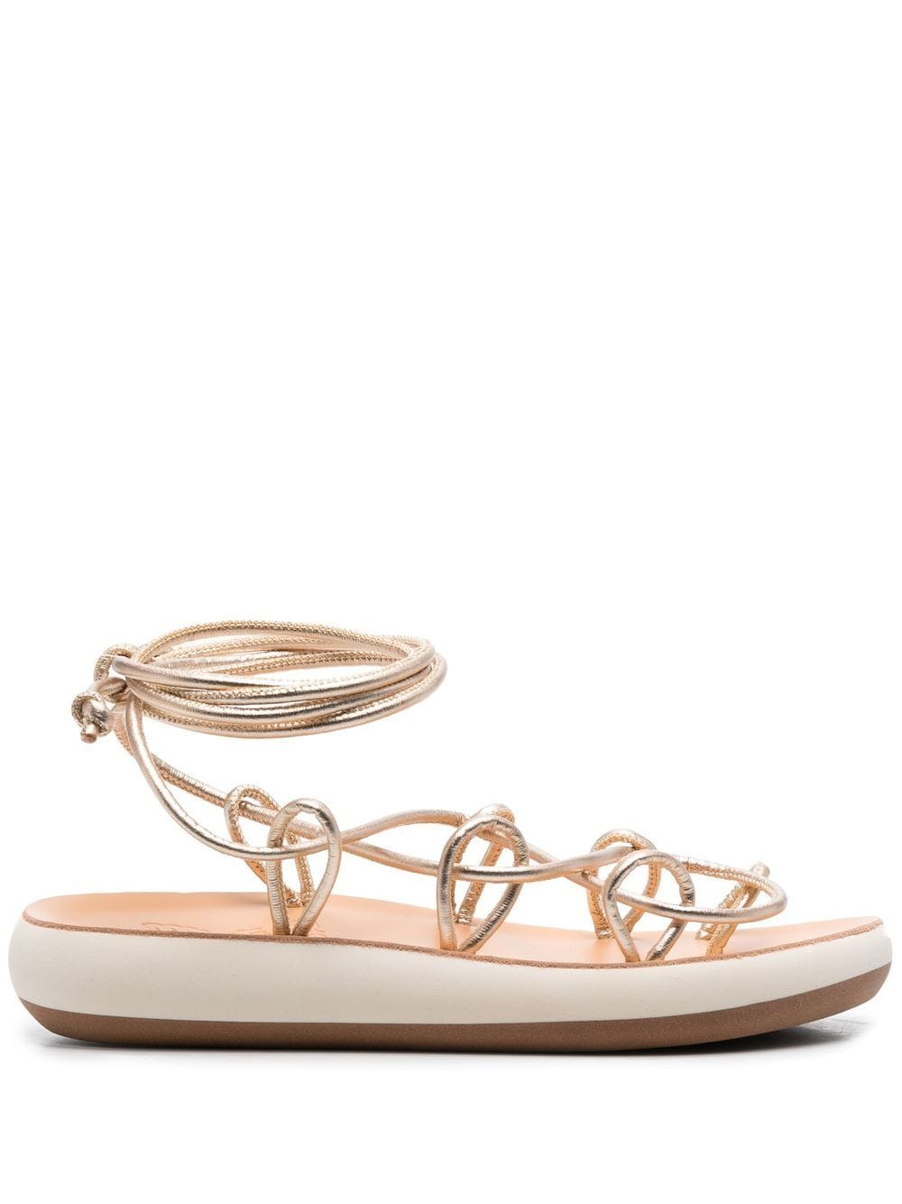 Ancient Greek Sandals Nisi crossover-strap detail sandals - Gold von Ancient Greek Sandals