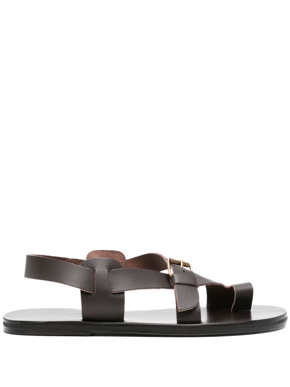 Ancient Greek Sandals Paris flat leather sandals - Brown von Ancient Greek Sandals