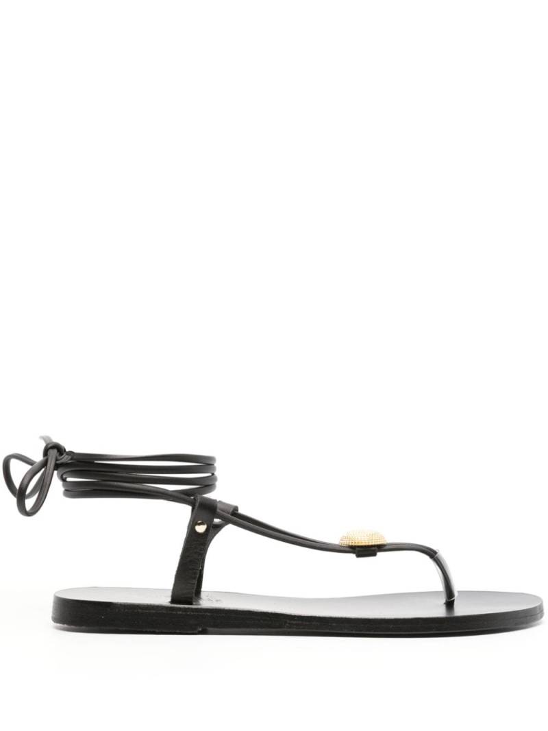 Ancient Greek Sandals Persephone leather sandals - Black von Ancient Greek Sandals
