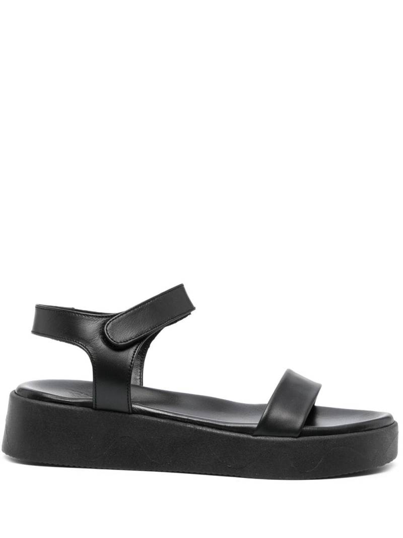 Ancient Greek Sandals Salamina leather sandals - Black von Ancient Greek Sandals