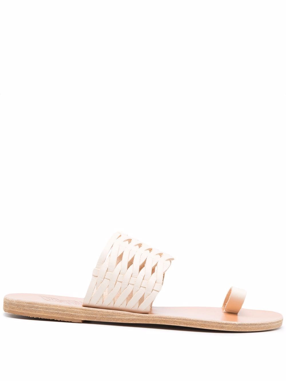 Ancient Greek Sandals Thalia woven leather sandals - White von Ancient Greek Sandals