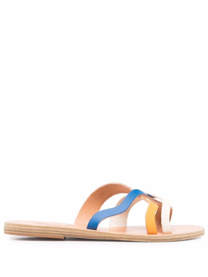 Ancient Greek Sandals crossover strap sandals - Blue von Ancient Greek Sandals