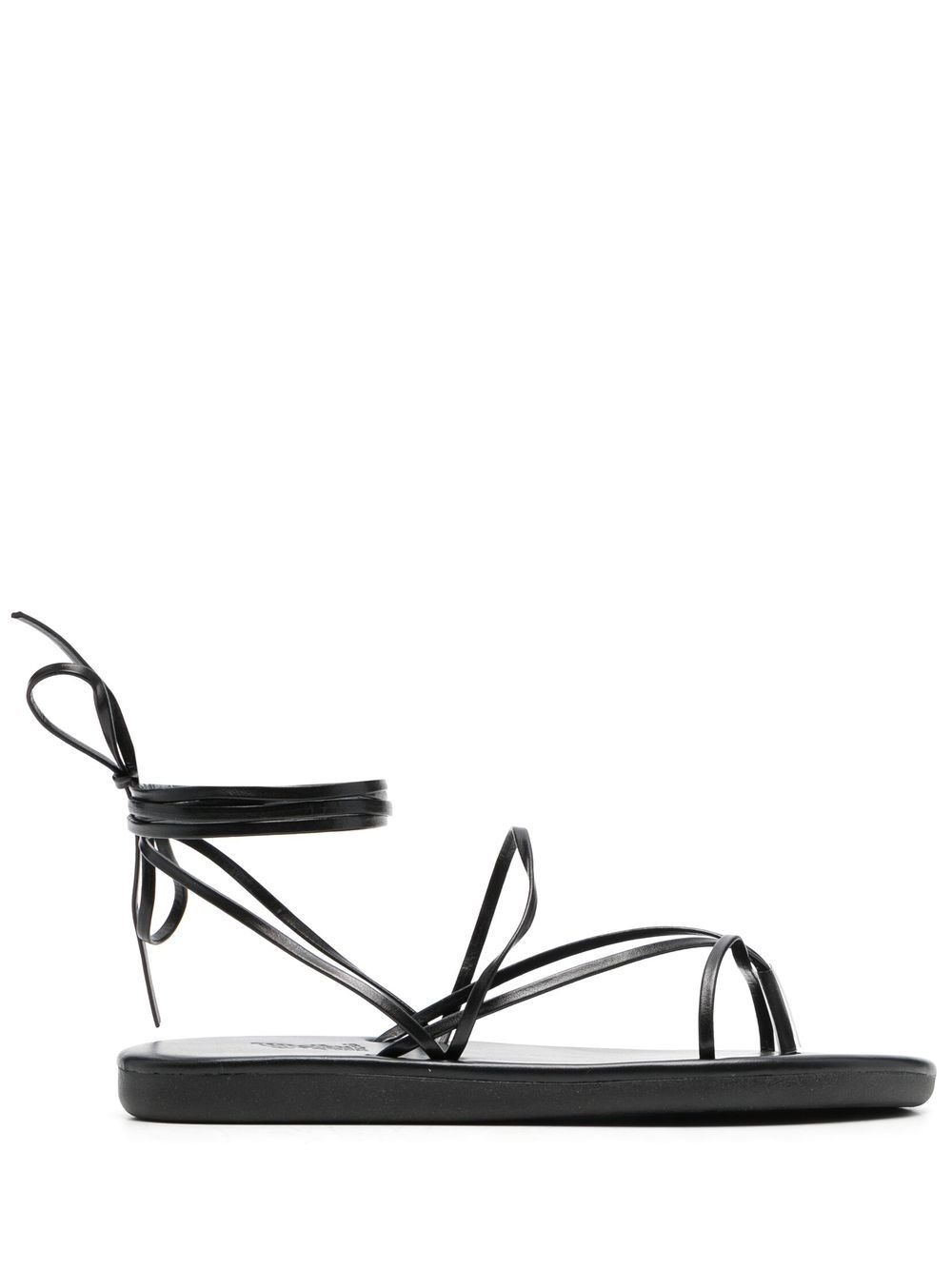 Ancient Greek Sandals leather ankle-tie sandals - Black von Ancient Greek Sandals