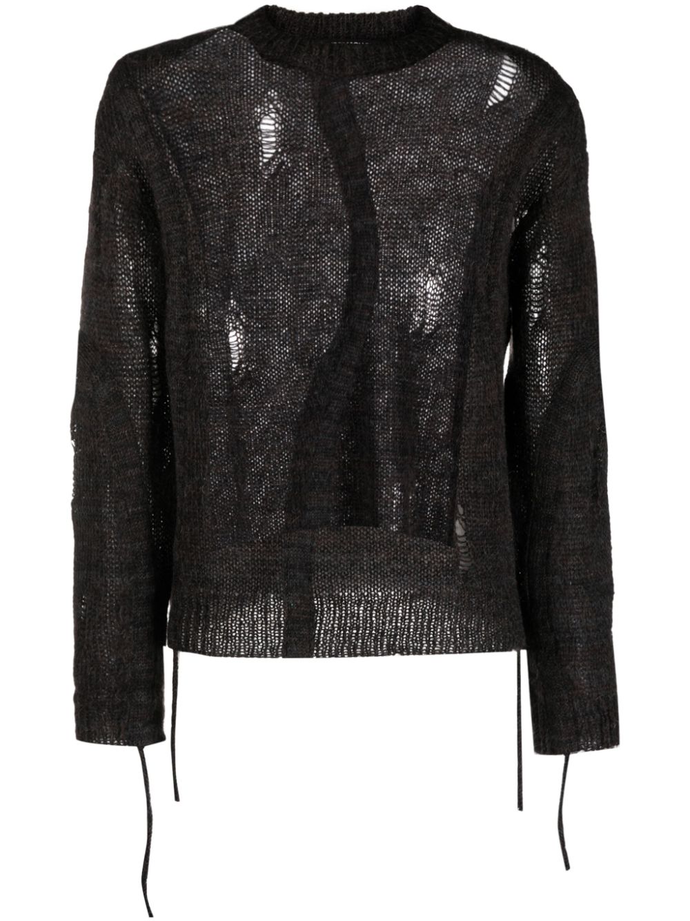 Andersson Bell Colbine ripped-detail jumper - Black von Andersson Bell