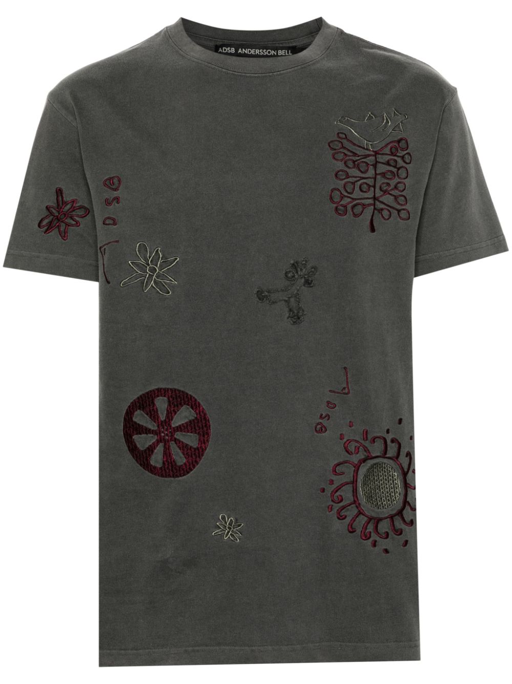 Andersson Bell March embroidered T-shirt - Grey von Andersson Bell