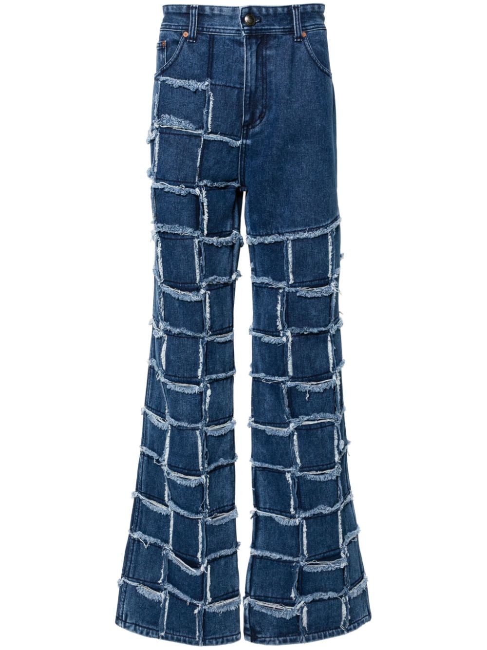 Andersson Bell New Patchwork mid-rise wide-leg jeans - Blue von Andersson Bell