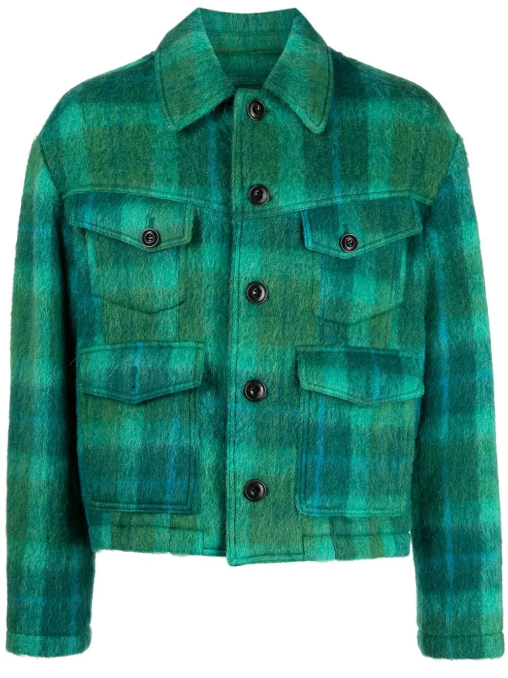 Andersson Bell Toulouse checked shirt jacket - Green von Andersson Bell