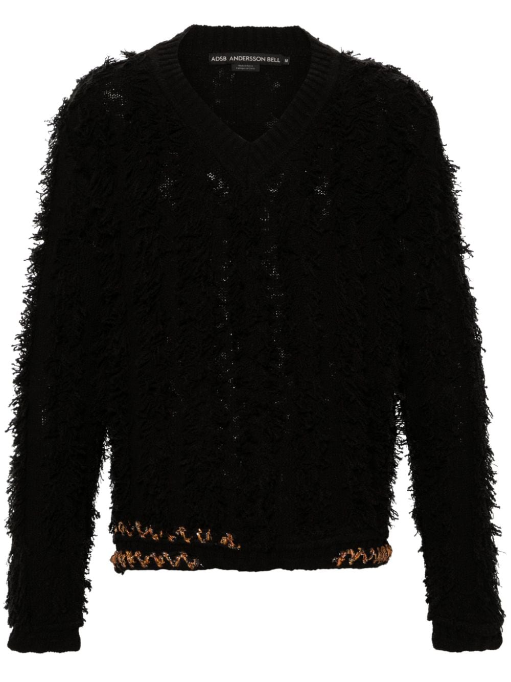 Andersson Bell Wings V-neck jumper - Black von Andersson Bell
