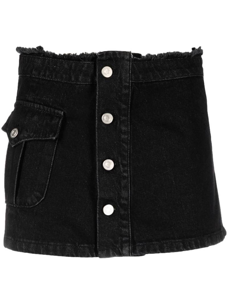Andersson Bell denim pleated mini skirt - Black von Andersson Bell