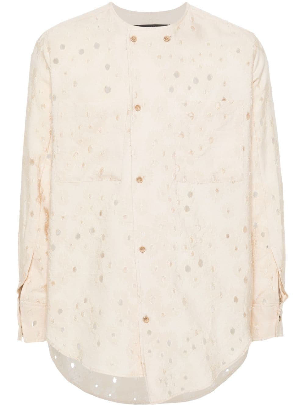 Andersson Bell floral-jacquard long-sleeve shirt - Neutrals von Andersson Bell