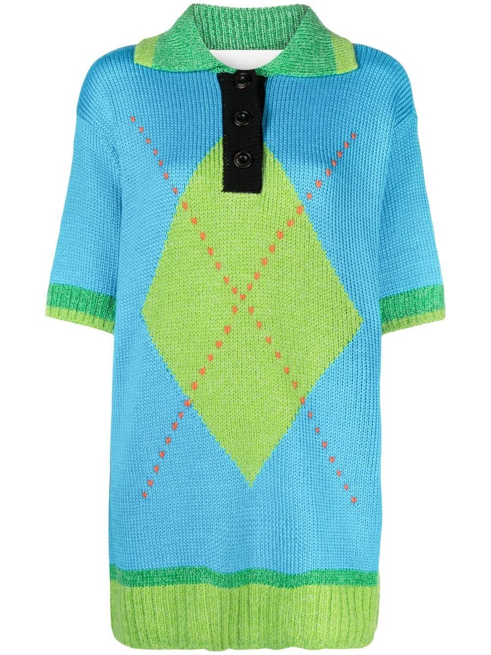Andersson Bell intarsia-knit top - Blue von Andersson Bell