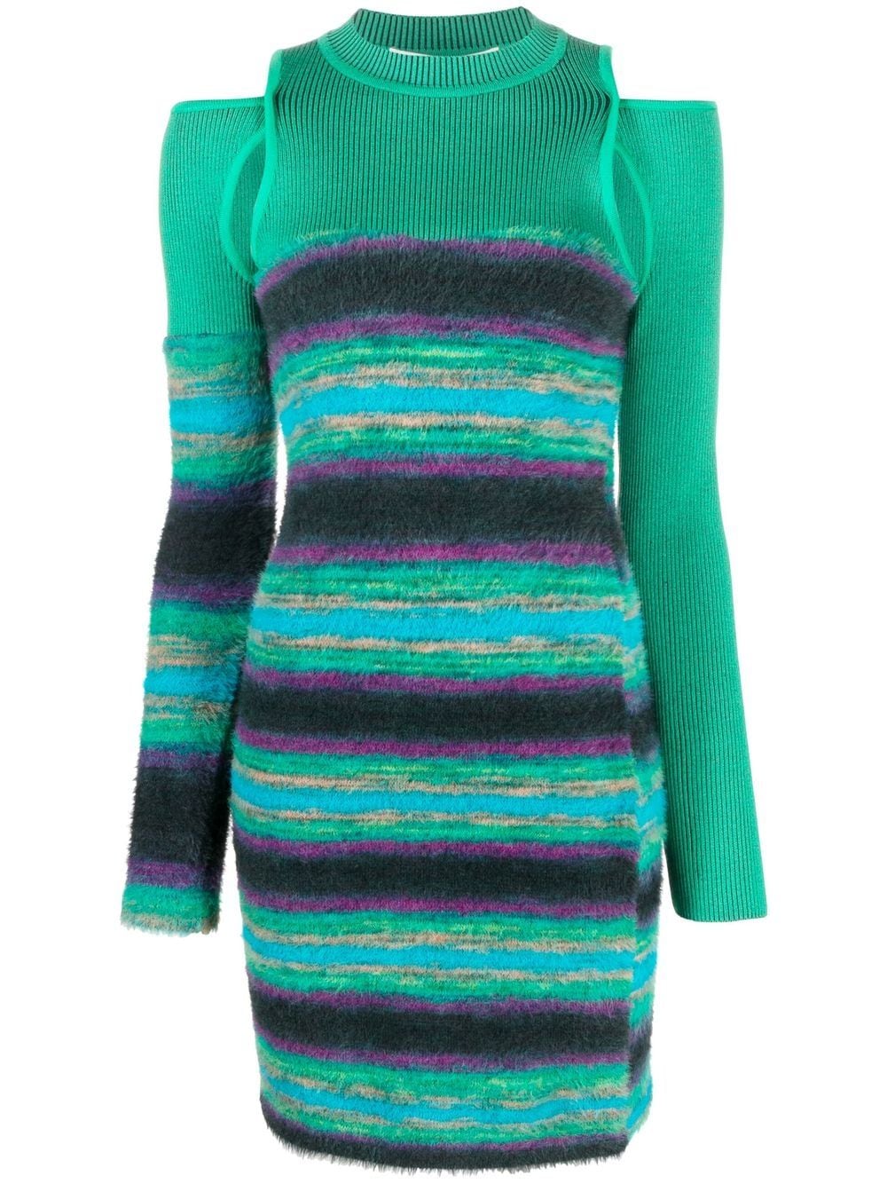 Andersson Bell stripe-pattern knitted dress - Green von Andersson Bell