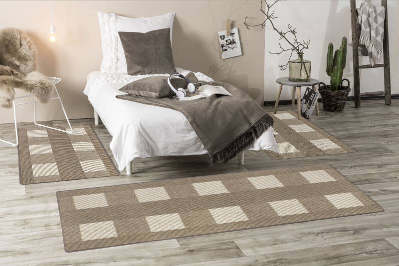 Andiamo Bettumrandung »Dijon, Made in Netherlands«, (3 tlg.), modernes Design, Bettvorleger, Läufer-Set für das Schlafzimmer von Andiamo