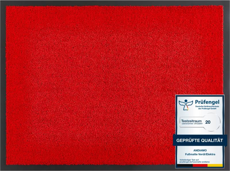 Andiamo Fussmatte »Verdi, Made in Netherlands«, rechteckig, 6 mm Höhe, Schmutzfangmatte, auch für überdachten Aussenbereich geeignet, waschbar von Andiamo