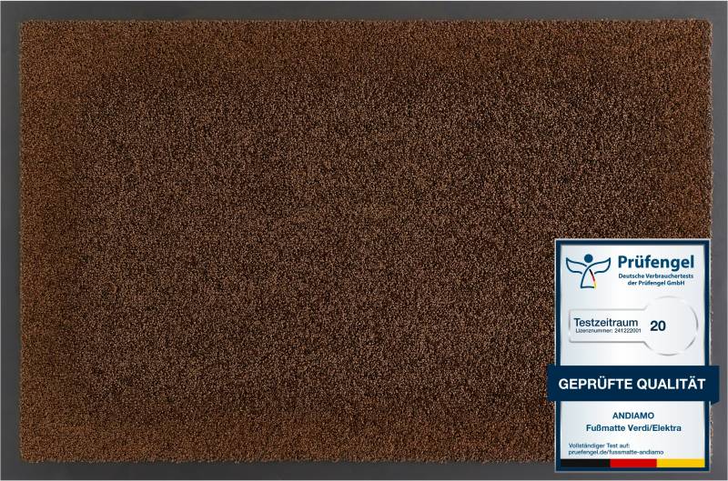 Andiamo Fussmatte »Verdi, Made in Netherlands«, rechteckig, 6 mm Höhe, Schmutzfangmatte, auch für überdachten Aussenbereich geeignet, waschbar von Andiamo