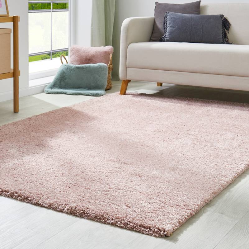 Andiamo Hochflor-Teppich »Chicago«, rechteckig, 40 mm Höhe, Uni Farben, weich & kuschelig, ideal im Wohnzimmer & Schlafzimmer von Andiamo