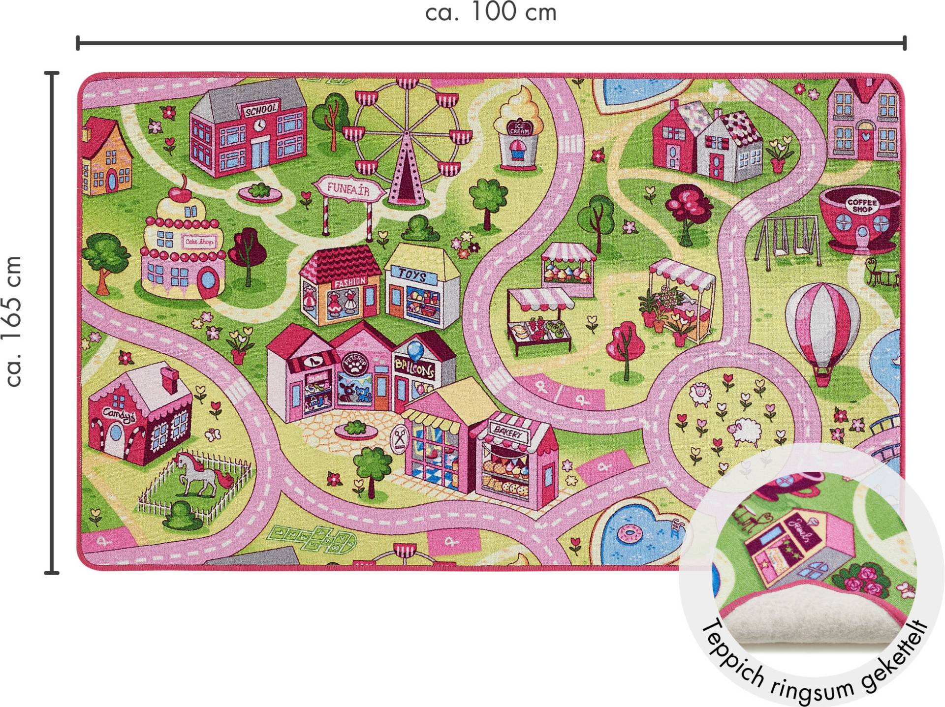 Andiamo Kinderteppich »Big City/Sweet Village«, rechteckig von Andiamo