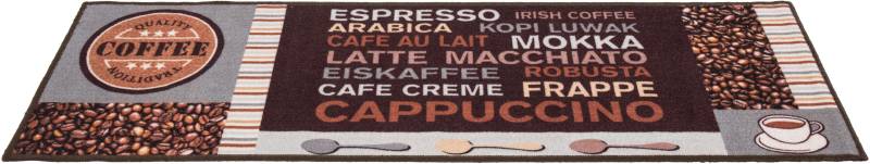 Andiamo Küchenläufer »Cafe Creme«, rechteckig, 4 mm Höhe, Motiv Kaffee, mit Schriftzug, Grösse 50x150 cm, Küche von Andiamo