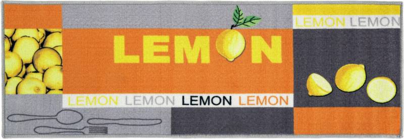 Andiamo Küchenläufer »Lemon«, rechteckig, 5 mm Höhe, Motiv Zitronen, mit Schriftzug, Grösse 50x150 cm, Küche von Andiamo