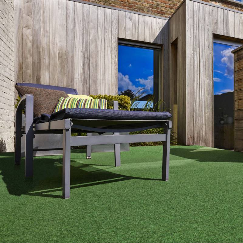 Andiamo Kunstrasen »Field, Made in Belgium«, rechteckig, 4 mm Höhe, Rasenteppich aus Nadelfilz, mit Noppen, für Balkon & Terrasse von Andiamo