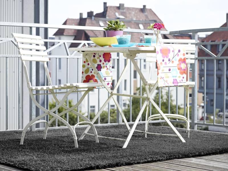 Andiamo Kunstrasen »Trendy, Made in Netherlands«, rechteckig, 25 mm Höhe, Rasenteppich, moderne Optik, mit Drainagelöchern, strapazierfähig von Andiamo