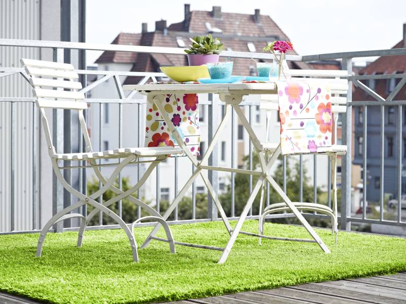 Andiamo Kunstrasen »Trendy, Made in Netherlands«, rechteckig, 25 mm Höhe, Rasenteppich, moderne Optik, mit Drainagelöchern, strapazierfähig von Andiamo