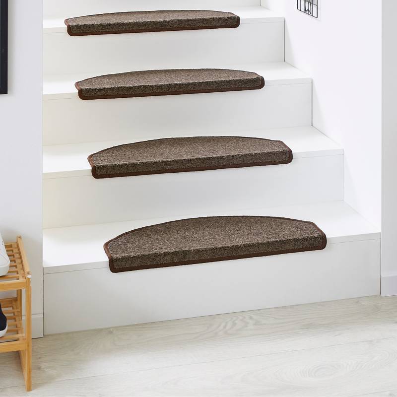 Andiamo Stufenmatte »Casablanca, Made in Netherlands«, halbrund, 6,5 mm Höhe, Uni Farben, selbstklebend, strapazierfähig, 15 Stück in einem Set von Andiamo