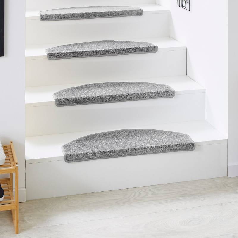 Andiamo Stufenmatte »Casablanca, Made in Netherlands«, halbrund, 6,5 mm Höhe, Uni Farben, selbstklebend, strapazierfähig, 15 Stück in einem Set von Andiamo