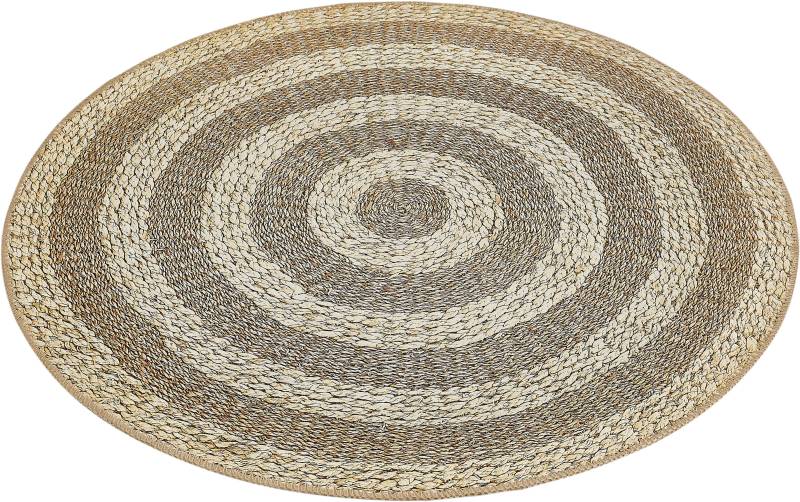 Andiamo Teppich »Stampa«, rund, 5 mm Höhe, Digitaldruckteppich, Flechtoptik, Boho, verschiedene moderne Designs von Andiamo