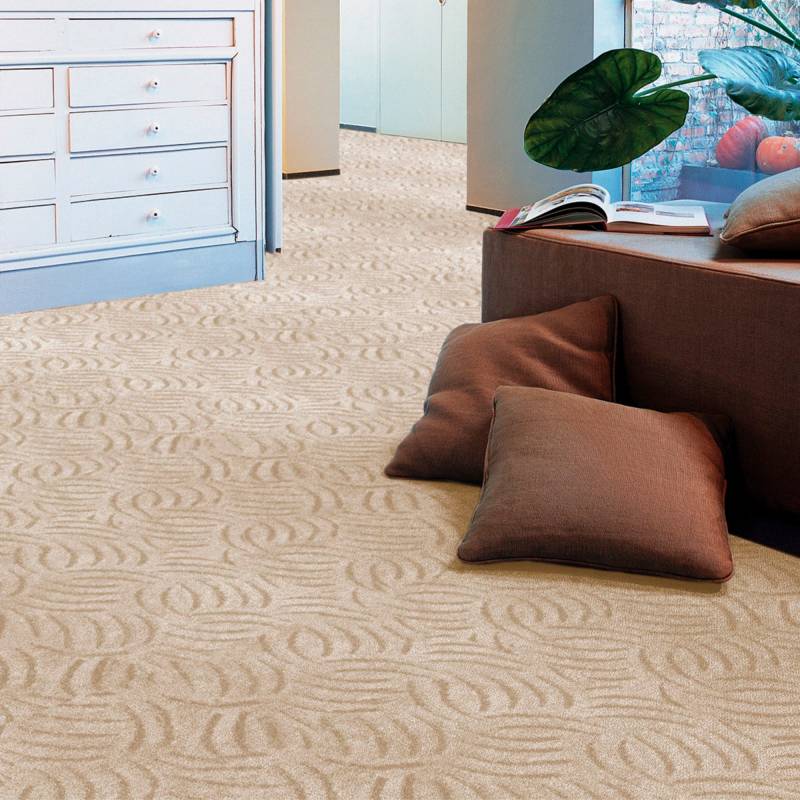 Andiamo Teppichboden »Emmy, Strukturschlinge, Made in Belgium«, rechteckig, 9 mm Höhe, gemustert, Breite 400 cm, Hoch-Tief Effekt, pflegeleicht, Wohnzimmer von Andiamo
