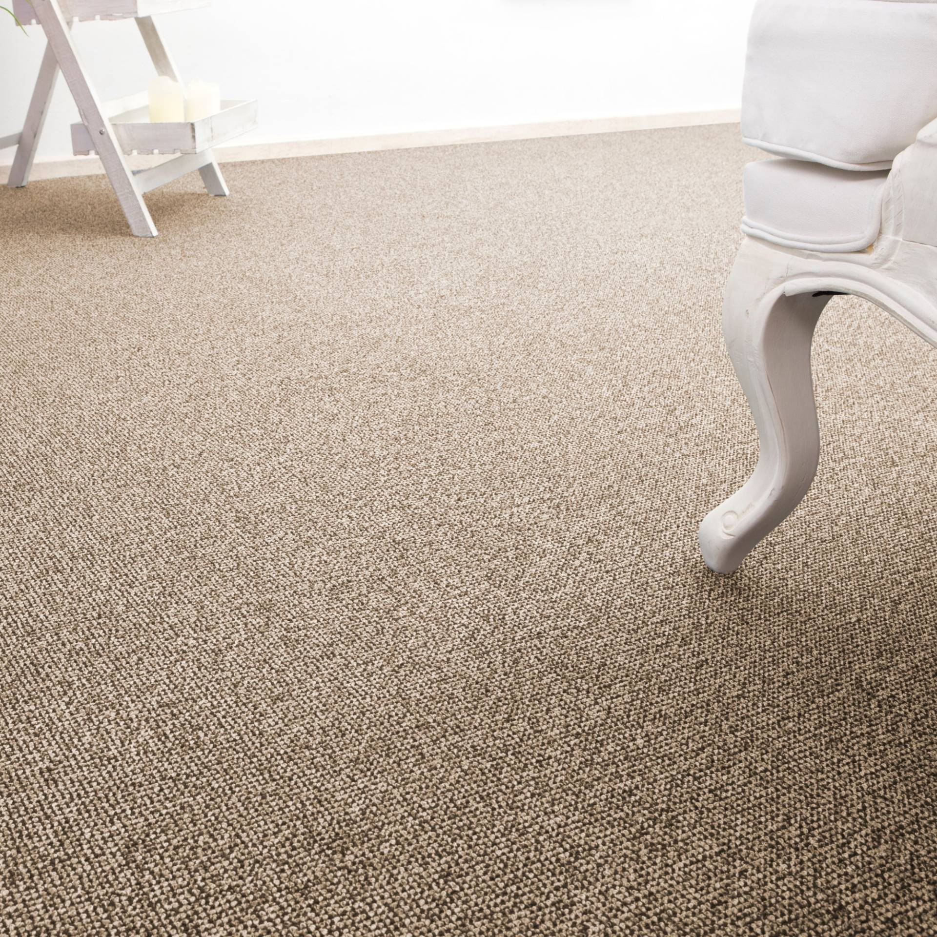 Andiamo Teppichboden »Carlos, Feinschlinge, Made in Netherlands«, rechteckig, 6,5 mm Höhe, melierte Optik, Breite 400 cm oder 500 cm, strapazierfähig von Andiamo