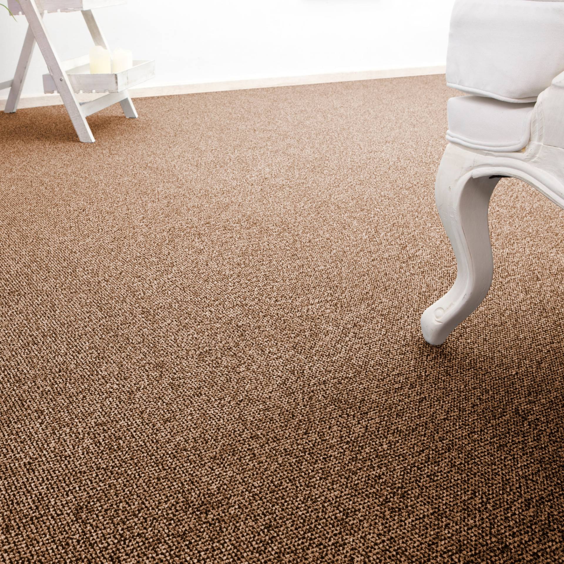 Andiamo Teppichboden »Carlos, Feinschlinge, Made in Netherlands«, rechteckig, 6,5 mm Höhe, melierte Optik, Breite 400 cm oder 500 cm, strapazierfähig von Andiamo