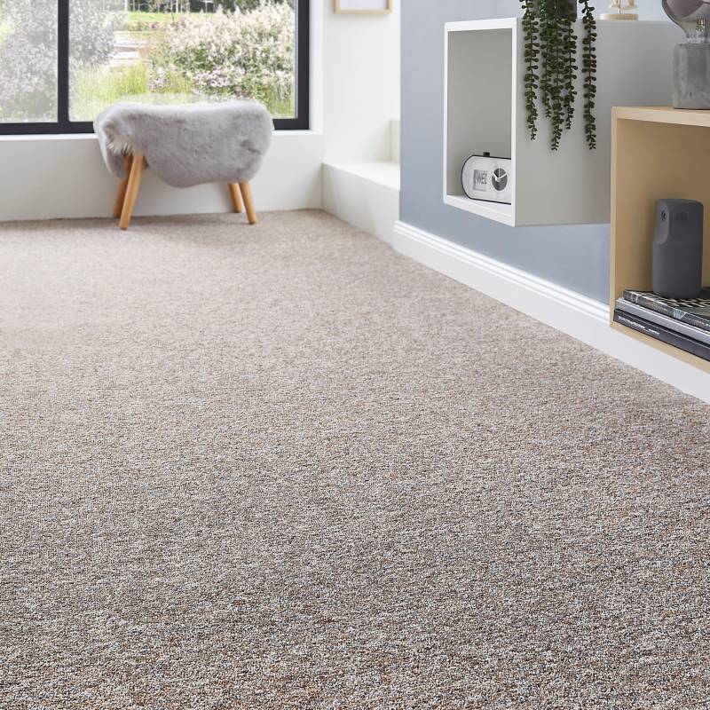 Andiamo Teppichboden »Gambia, Feinschlinge, Made in Belgium«, rechteckig, 7,2 mm Höhe, meliert, Breite 400 cm oder 500 cm, strapazierfähig, pflegeleicht von Andiamo